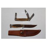 #471 Pair of Case knives incl boot knife