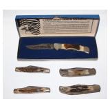 #478 Lot of 5 knives incl. Masterpiece