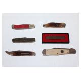 #477 Lot of 6 knives incl. NKCA knives