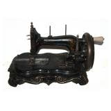 #511 Early victorian sewing machine, cast, original paint, rare model