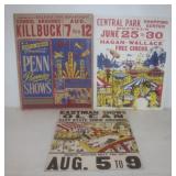 #543 3 Circus Posters