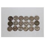 #493 Lot of 18 nickels