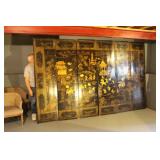 Antique Oriental Dressing Screen