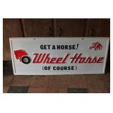 (2) Wheel Horse plastic advertisement