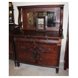 Mahogany dresser w/ mirror