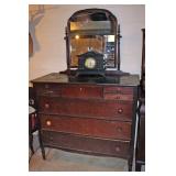 Lg. Mahogany dresser w/ mirror