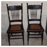 Cane bottom chairs