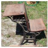 Antique school desk