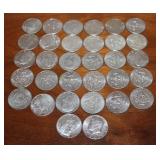 (32) 1966 Kennedy half dollars