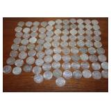 (96) 1967 Kennedy half dollars