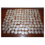 (129) 1968 Kennedy half dollars
