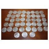 (43) 1969 Kennedy half dollars
