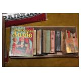 Hard cover books incl. Annie