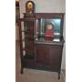 Quarter sawn oak sideboard/china combo