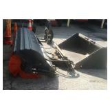 Bobcat bucket & broom