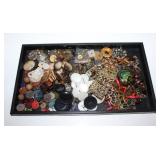 #26 Lot of buttons and other costume jewelry