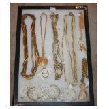 #62 Necklaces incl. gold colored costume