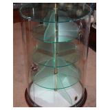 #82 Glass jewelry display carousel