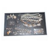 #50 Lot of pins and necklaces