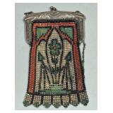 #35 Whiting Davis blossoms mesh purse