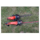 2 electric hedge machines