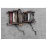 2 clothes wringers incl. Anchor Brand
