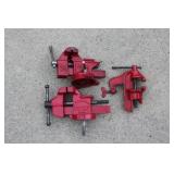 3 Bench vices incl. Fuller