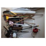 Misc. Hand tools incl. rake and shovel