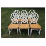 6 nice wooden dining chairs