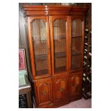 antique 3 door china cabinet