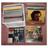 Several boxes of records