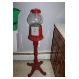 Gumball machine on stand