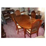 dining table with 4 matching chairs