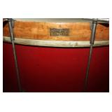 Ludwig bass drum table with glass top