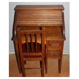 Childs roll down secretary w/ chair