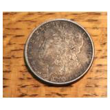1889 Morgan silver dollar coin