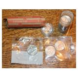 (33) Quarters, (1) $10 roll of quarters