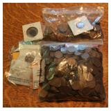 Lot of Wheat and Silver Pennies