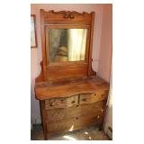Victorian Style Dresser w/ Mirror