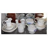 washbowls, pitchers, crocks, etc.