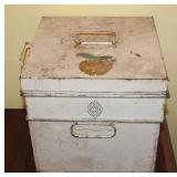 Antique apple box- tin
