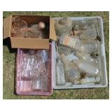 Milk glasses incl. washtenaw, etc.