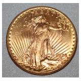 St. Gaudens 1 OZ fine gold $20 Dollars