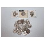 35 Washington silver quarters
