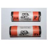 2 $10 rolls of state quarters