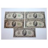 (5) 10 bills