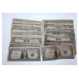 50+ 1 dollar bills