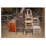 Misc. cane bottom chairs