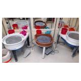 (6) Potting wheels incl (3) VL Whisper