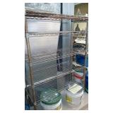 Metal shelving racks 